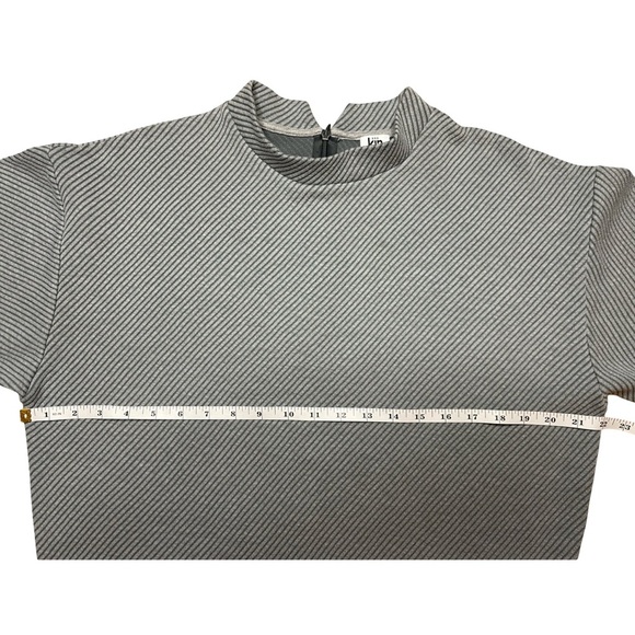 KIN BY JOHN LEWIS GRAY MOCK NECK LONG SLEEVE PULLOVER SWEATER - SIZE SMALL - Picture 7 of 10